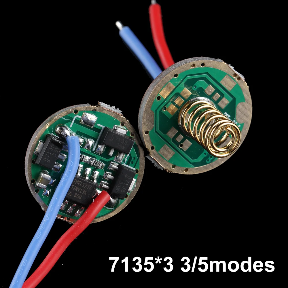 AMC7135 * 3 3/5 режимов противореверсивная печатная плата для фонарика|board dart|board