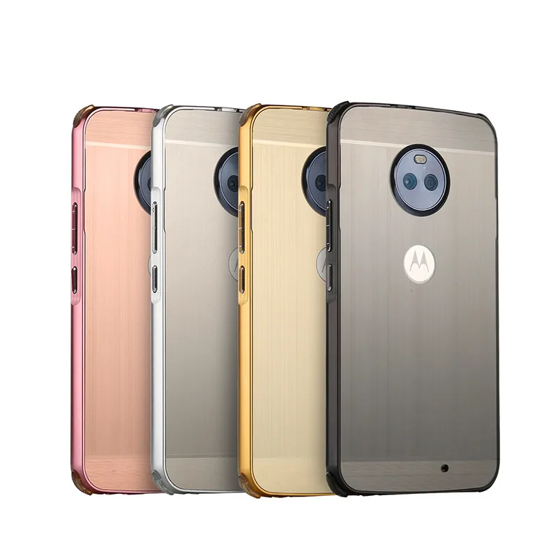 Для Moto G5S плюс XT1802 чехол покрытие алюминия металлический каркас с щеткой для