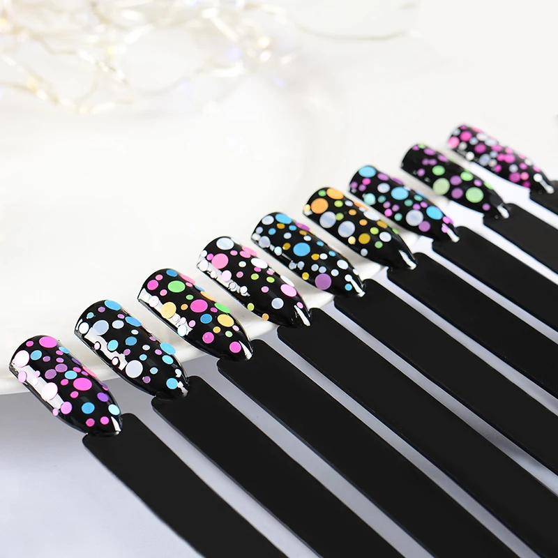 RBAN NAIL 1 коробка круглые тонкие блестки для дизайна ногтей блестящие украшения