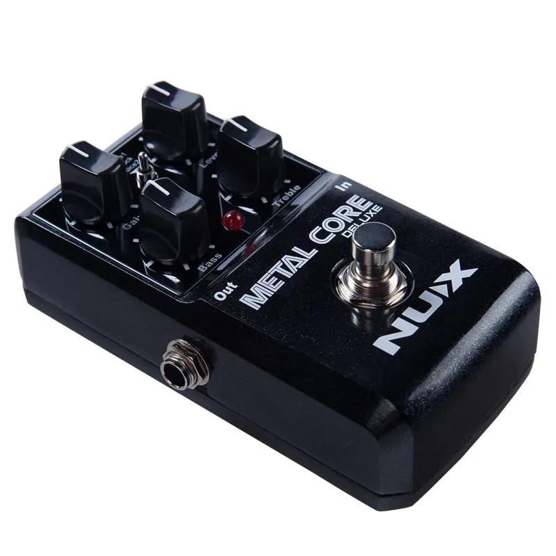 NUX Distortion Guitar Effect Pedal Metal Core DELUXE 2-Band EQ Tone Lock Preset Function True Bypass Effects Guitar Accessories enlarge