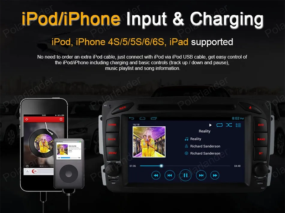 Android4.4 четырехъядерный автомобильный DVD для B/enz W209 W203 W168 M ML W163 W463 V/iano W639 V/ito V/aneo 1024*600