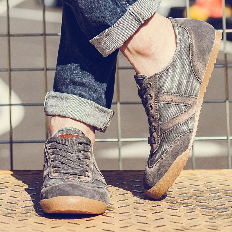 Spring Summer Plimsolls Breathable Sneakers Men Casual Shoes 2019 New Denim Lace-up Canvas Footwear | Обувь