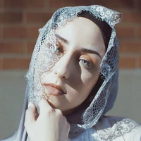 double side eyelash lace muslim scarves plain color islamic hijabs turban wraps womens spring long shawl thin cotton headscarf