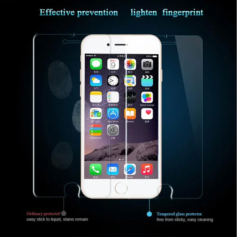 Закаленное защитное стекло 9H для iphone 11 Pro Xs Max XR 10 8X4 4s 5 5s 5c SE 6 6s plus 7 1 &quot6 5&quot |