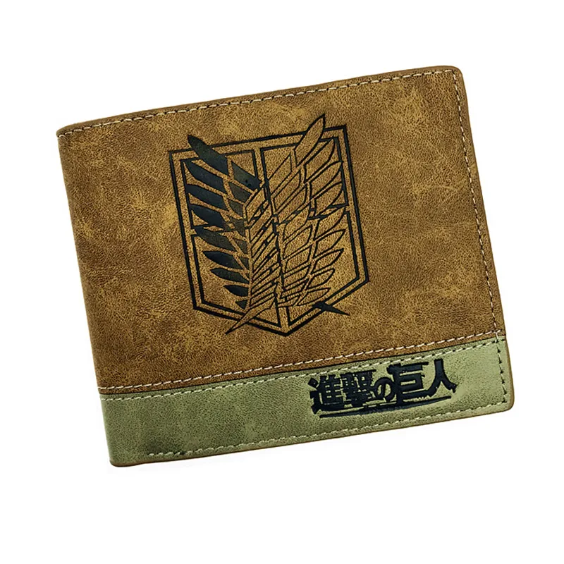 Японский аниме Death Note/ Attack on Titan/ One Piece/ Game OW короткий кошелек с карманом для монет