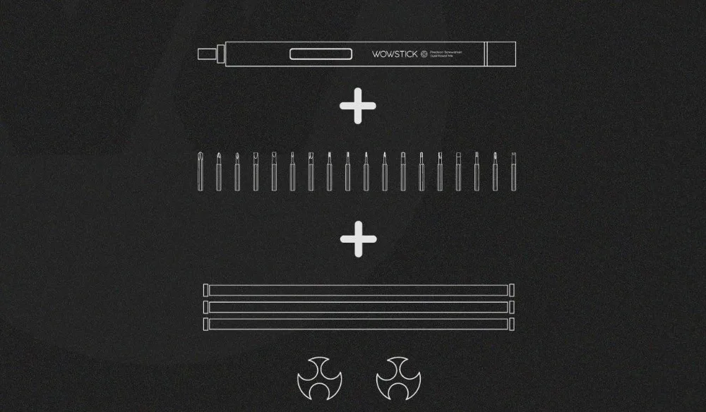 XIAOMI Wowstick 1P+ 19 в 1 Электрический шуруповерт Беспроводная шуруповерт
