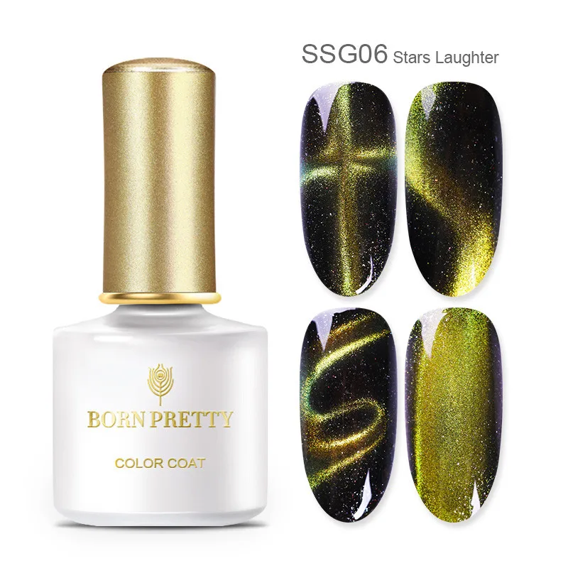 Starry BP-SSG06 BORN PRETTY 6 мл Гель-лак для ногтей магнитный эффект кошачьих глаз УФ-гель гламурный Хамелеон Гель-лак замачиваемый УФ светодиодный лак - Цвет: Starry BP-SSG06