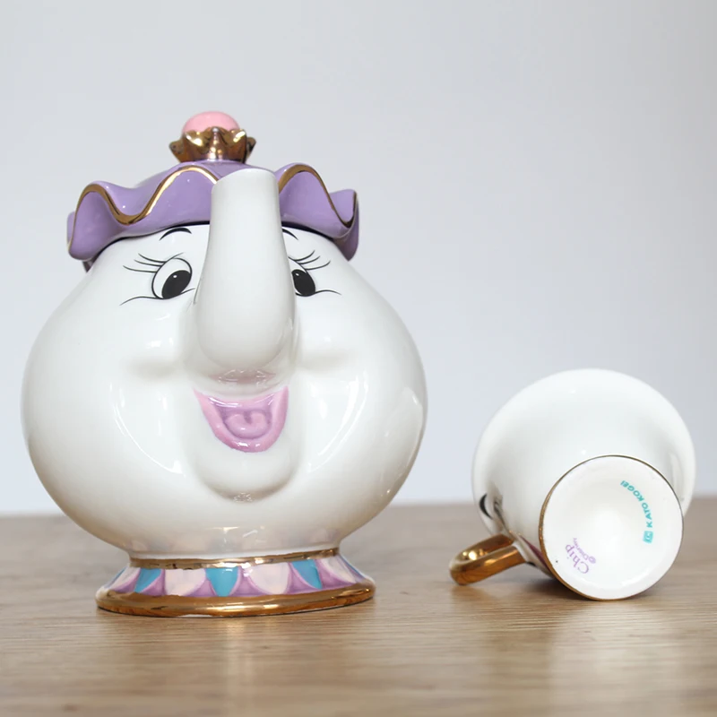 Чайный набор Mrs Potts из мультфильма Красавица и чудовище чайный с чипом чашка 2 шт.