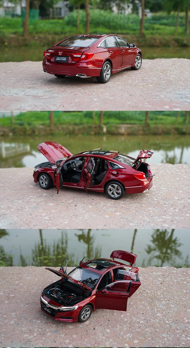 Exquisite gift 1:18 Guangqi Honda Tenth Generation Accord simulation metal car model,advanced alloy model car,free shipping