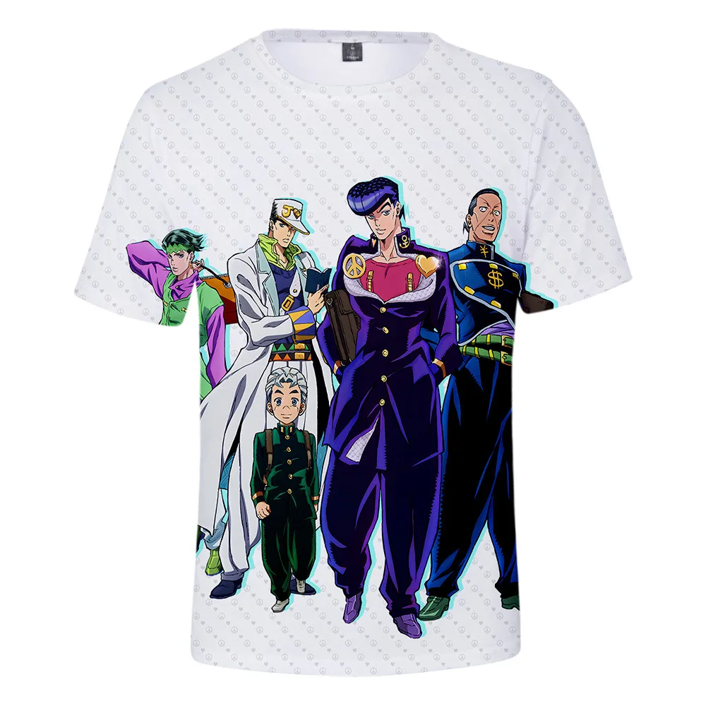 Новая мода парные мужские женские унисекс Забавные футболки JoJo's Необычные