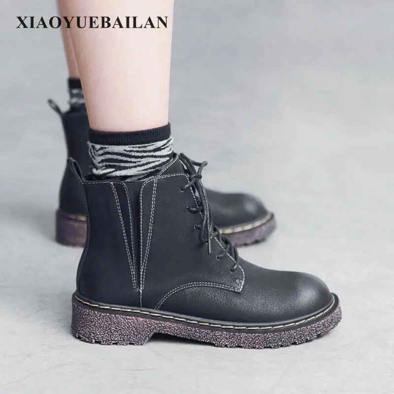 2017 г. Новые повседневные ботинки в стиле ретро толстые детские осенние короткие