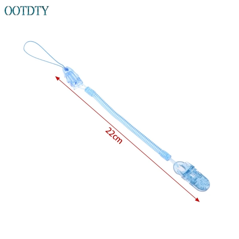 1 шт. пружинная Соска-пустышка для младенцев с зажимом на цепочке #330 | Мать и - Фото №1