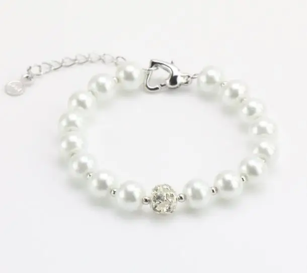 

Perfect Wedding Pearls Bracelets,8mm Freshwater Pearl Rhinestone Bracelet,Real Pearl Jewelry,Charming Women Bridesmaid Gift