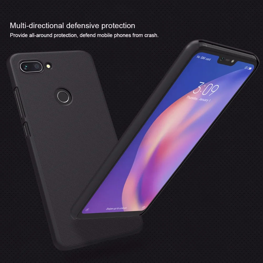 Чехол для Xiaomi mi 8 lite NILLKIN Супер Матовый экран жесткая задняя крышка из ПК чехол