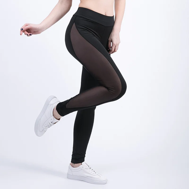 Женские сексуальные спортивные штаны новые высококачественные пуш ап сетчатые