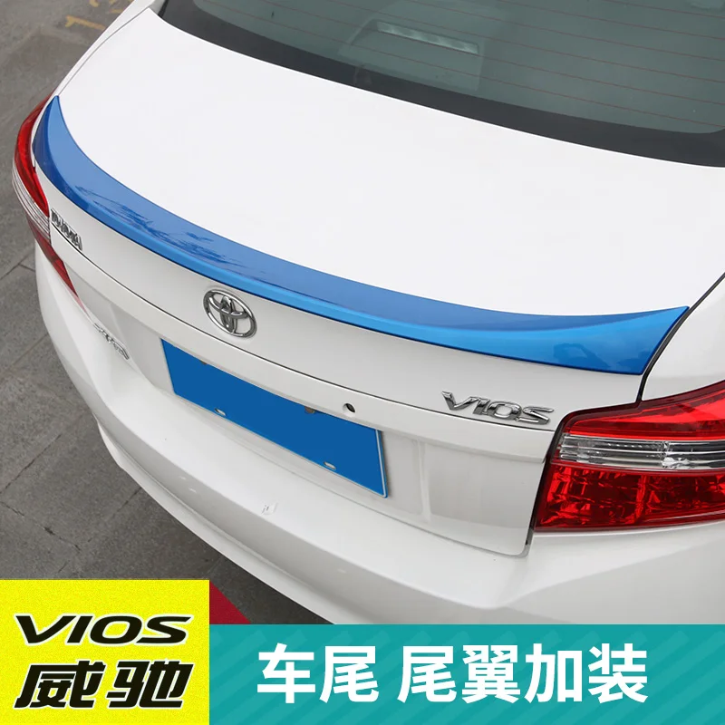 Для Toyota VIOS 2014 2017 Задний спойлер крыла багажник Спойлеры крыльев краски ABS 3M