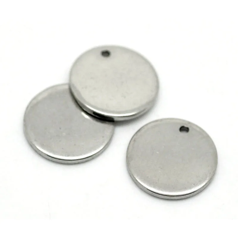 LASPERAL 50 шт. круглая бирка для собаки из нержавеющей стали подвески стемпинга