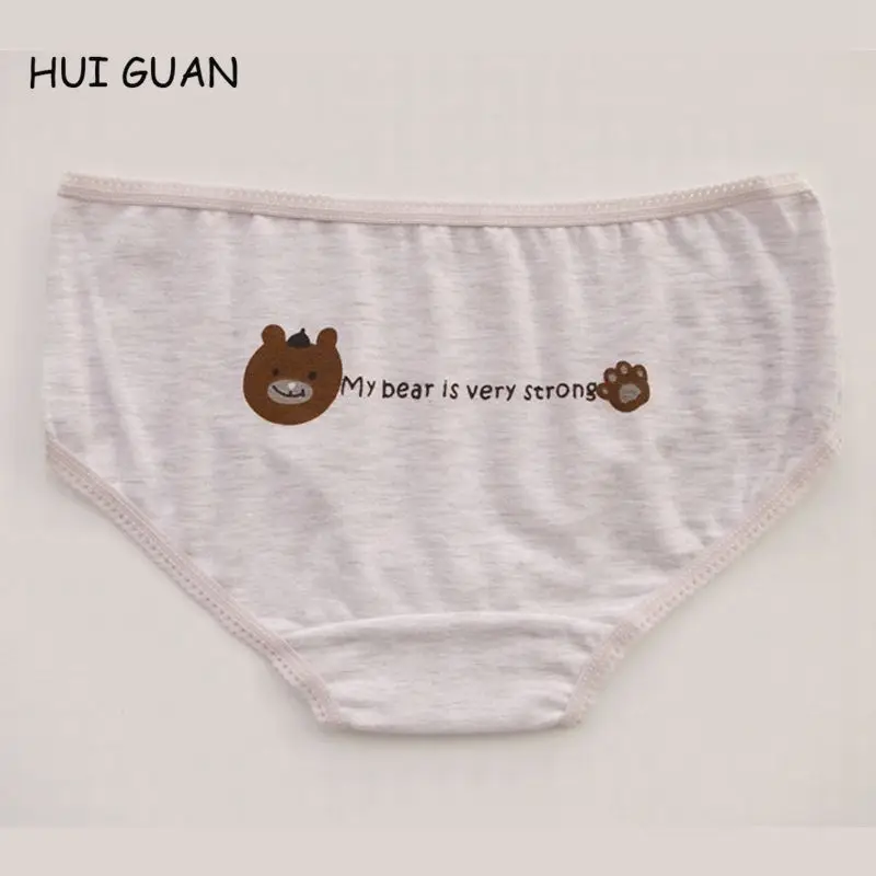 Нижнее белье для женщин HUI GUAN хлопковые бесшовные трусы с рисунком животных|womens