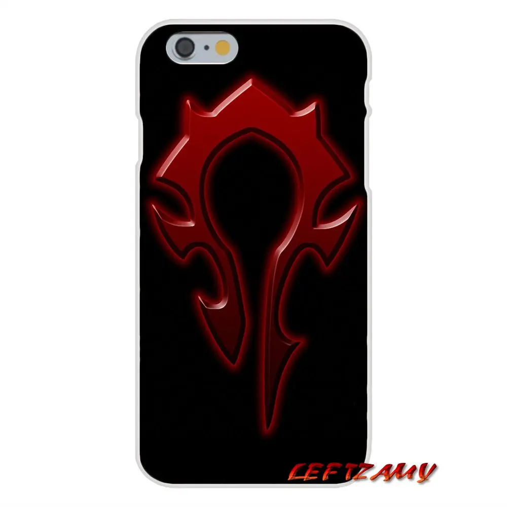 Для iPhone X 4 4s 5 5S 5C SE 6 S 7 8 Plus игра WOW World of Warcraft horde аксессуары чехлы для телефонов |
