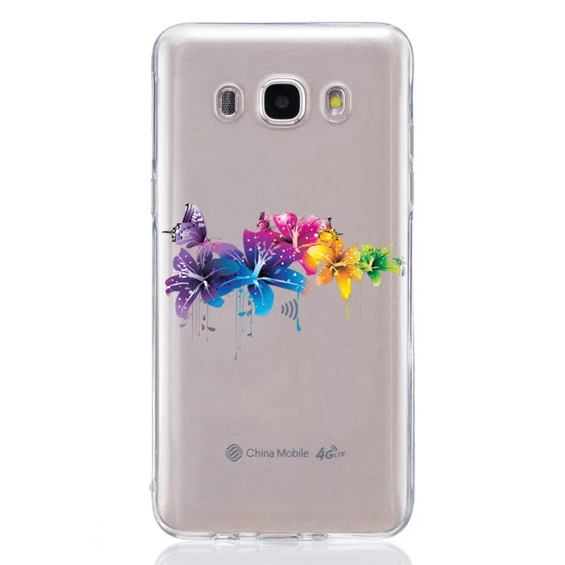 Для Samsung Galaxy A3 A5 2016 2017 A300 A320F A510 A520F TPU цветной мягкий милый чехол с изображением