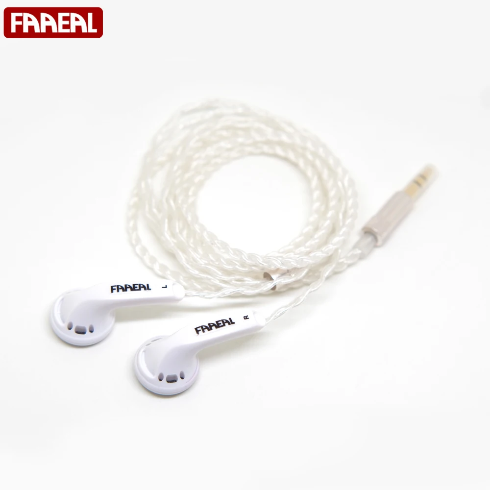 FAAEAL Snow lotus 2 0 Hi Fi наушники своими руками MX500 64 Ом UE прозрачные посеребренные