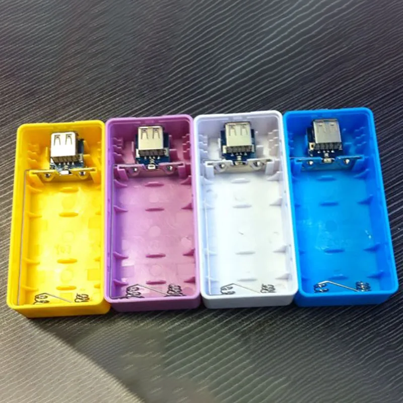 2x18650 одиночный USB DIY портативный пластиковый Аккумулятор Внешний Аккумулятор Чехол Коробка Внешний аккумулятор коробка для DIY комплект внешний аккумулятор 18650 5600mAh