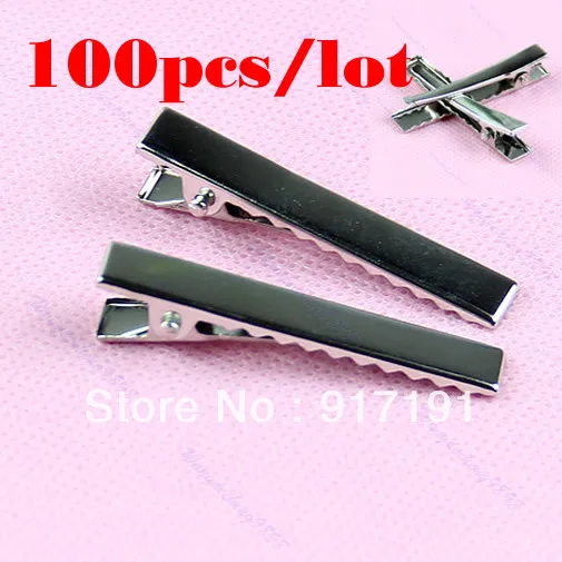 

YAS 100pcs/lot Metal Silver gilrs hair clips Pro