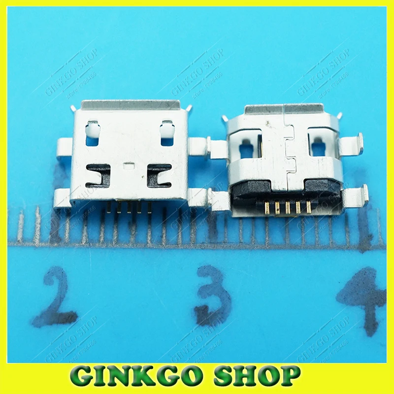 20 шт./лот Micro USB 5 контактов 5P разъем для зарядки женский 4DIP фут ремонта планшетного