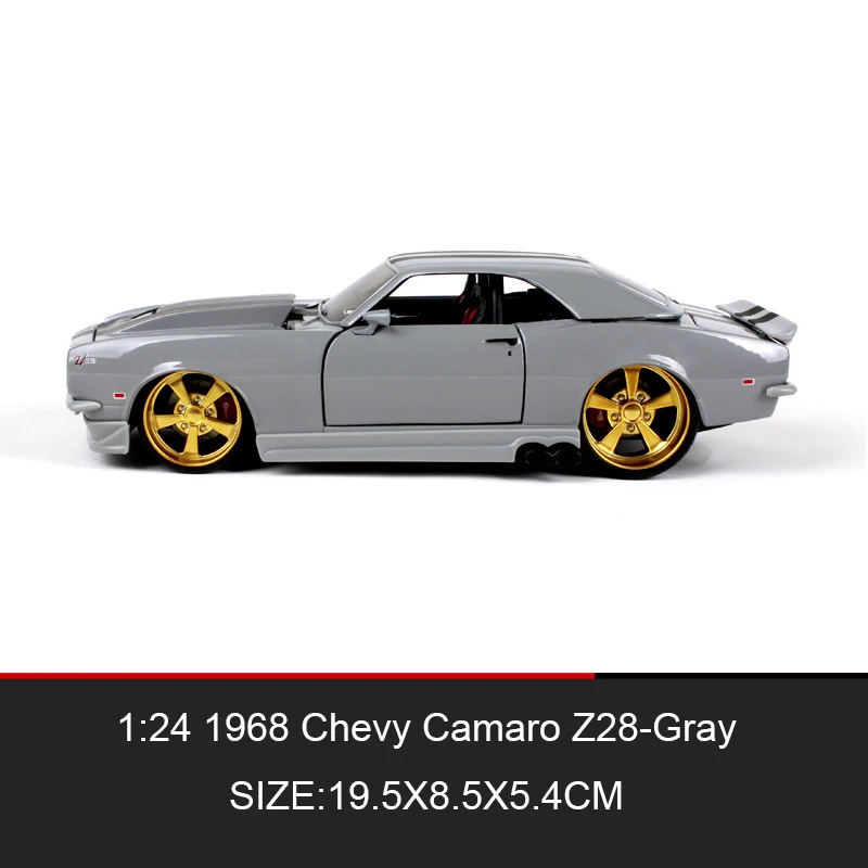 Maisto 1:24 1968 Cheyv Camaro Z28 литая модель автомобиля металлическая Гоночная машина
