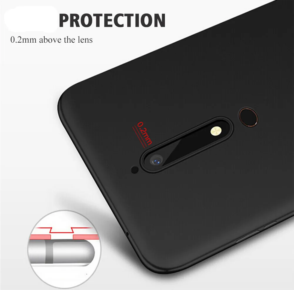 Hard PC For Nokia 6 5 3.1 2018 2 Case Cover Coque Matte Phone Cases Nokia6 Nokia5 Nokia3 Protective Back | Мобильные телефоны и