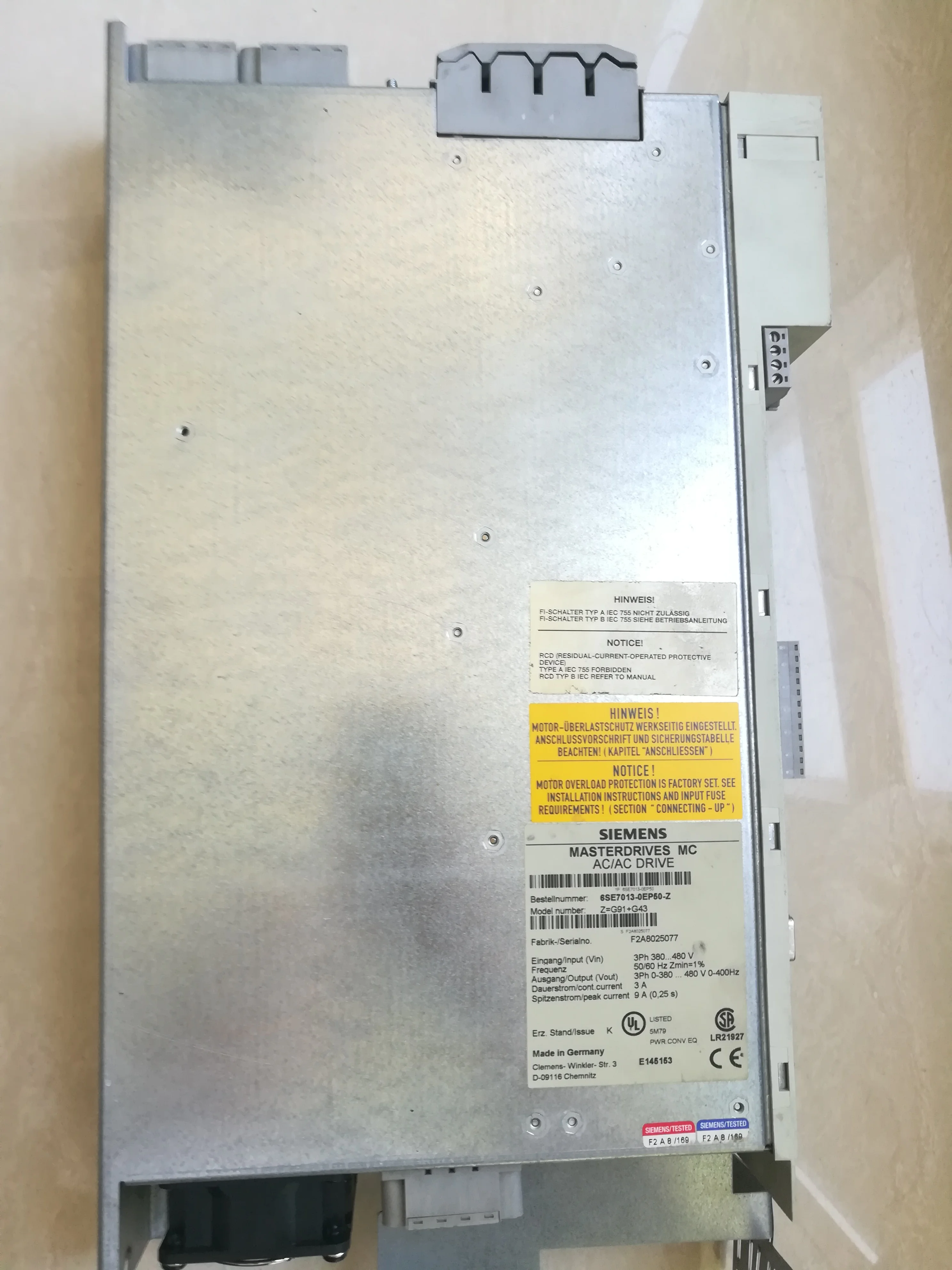 Инвертор Siemens Microinverter 6SE7013-0EP50 используется в хорошем состоянии Инструменты