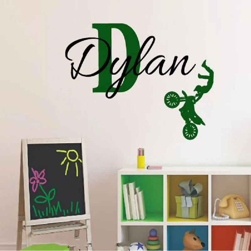 Наклейка на стену для езды велосипеде и трюках|name dress|name brand kids clothesname hoodies |