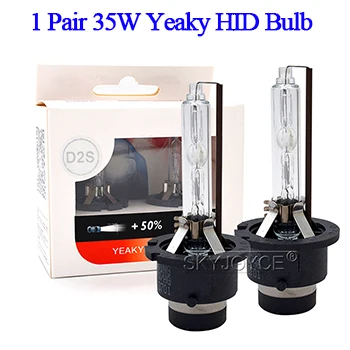 SKYJOYCE Yeaky D2S ксенон HID комплект 35W D4S Yeaky 4500K D2R D4R 5500K D4S 6500K ксенон D2S HID балласт комплект - Испускаемый цвет: 1 Pair Yeaky Bulb