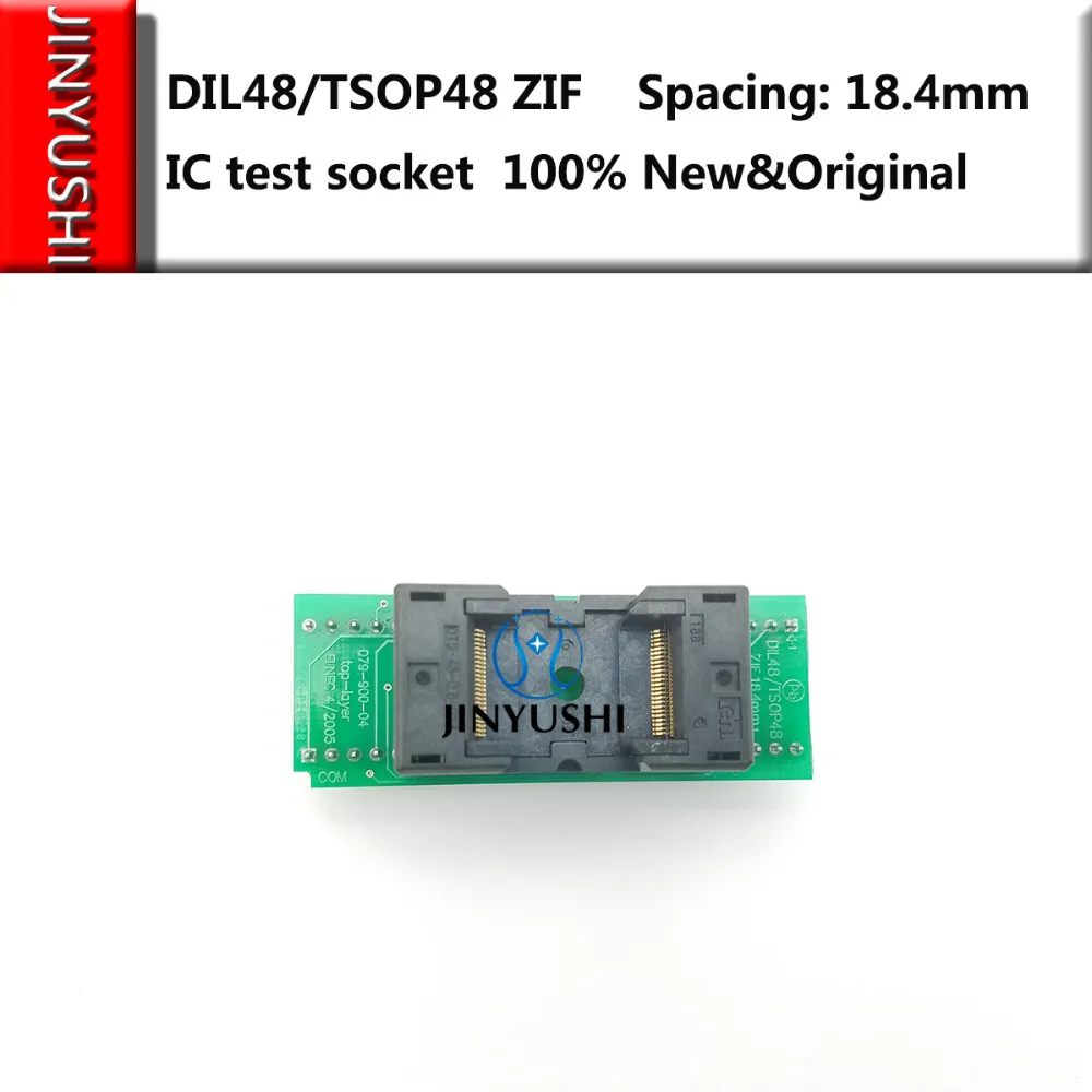 Opentop DIL48/TSOP48 ZIF 18.4mm  IC Burning seat Adapter testing seat Test Socket test bench in stock free shipping