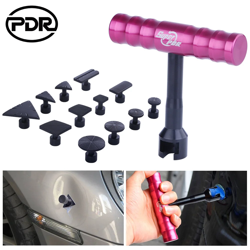 Набор инструментов PDR для удаления вмятин комплект ручных с 12 клеевыми