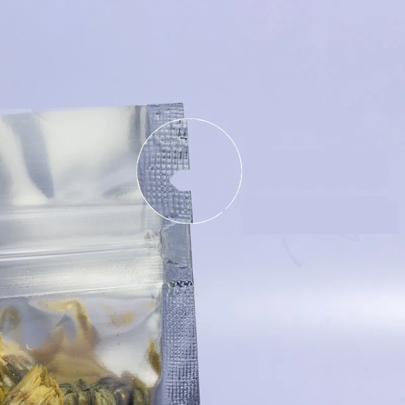 Алюминиевая фольга/прозрачный повторно закрываемый клапан на молнии