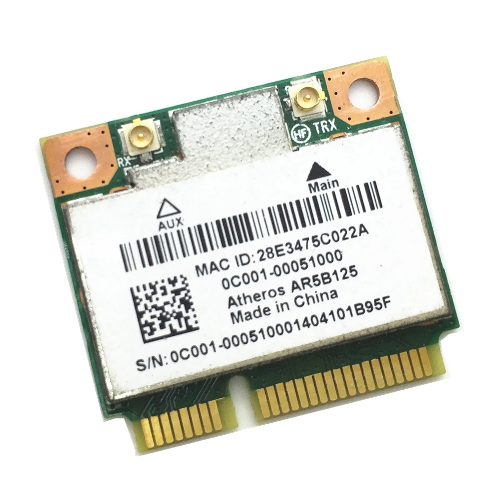 Atheros AR5B125 Half MINI PCI-E 802 11 b/g/n 150 Мбит/с Беспроводная карта для ноутбука | Компьютеры и