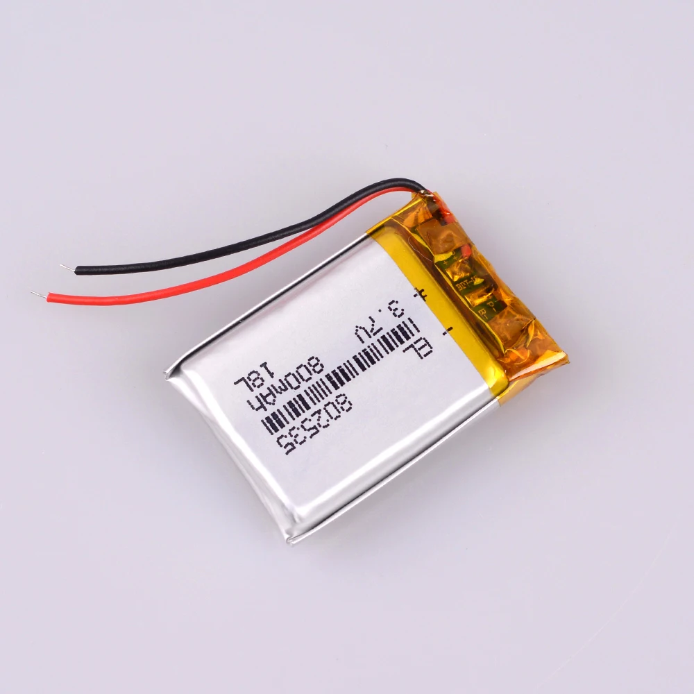 802535 3 7 V 800mAh 082535 литий полимерный ионный аккумулятор для Mp3 MP4 MP5 GPS PSP mobile bluetooth|Перезаряжаемые батареи| |