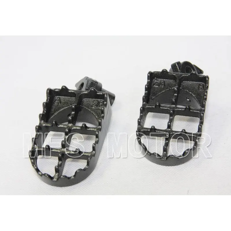 

motorcycle parts GRAY Motocross MX Dirt Bike Steel Foot Pegs For 2003 2004 RM125 RM250