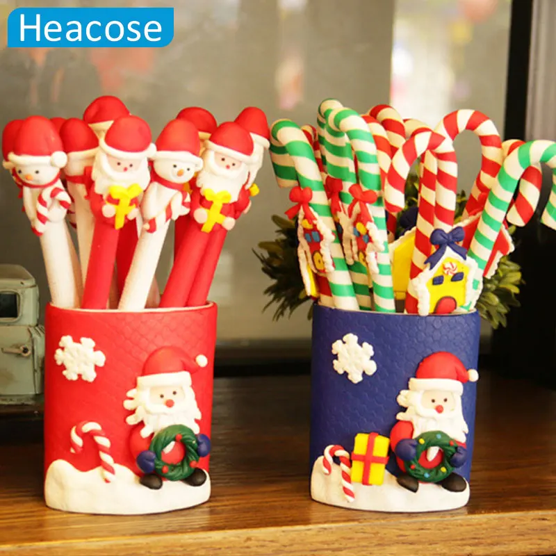 Рождественское украшение для дома костыли шариковая ручка с рождественским