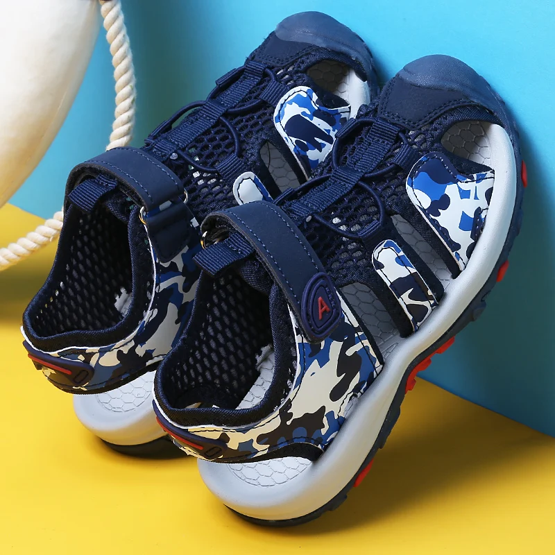 Детская летняя повседневная обувь цвет розовый черный синий леопардовые