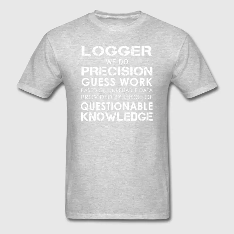 Новый стиль Для мужчин футболка Weird Logger мы делаем одноцветное 2018 Camisetas Hombre