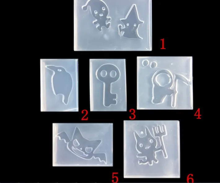 Тематика на Хэллоуин призрак череп летучие мыши из смолы декоративное рукоделие