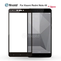 2 piece for redmi note 4 global version nicotd colorful 2 5d full cover tempered glass for xiaomi redmi note 4x screen protector
