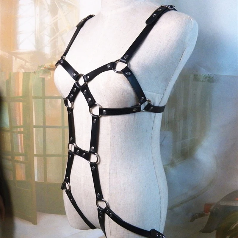 Модный готический сексуальный ремень для дам, подтяжки в панк-стиле Harajuku, настраиваемые ремешки на плечи, комплект для подарка на день рождения, белье на тело.