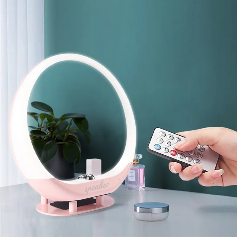 LED макияж зеркало спикер Sansnail 5 0 Bluetooth Настольная лампа домашний пульт