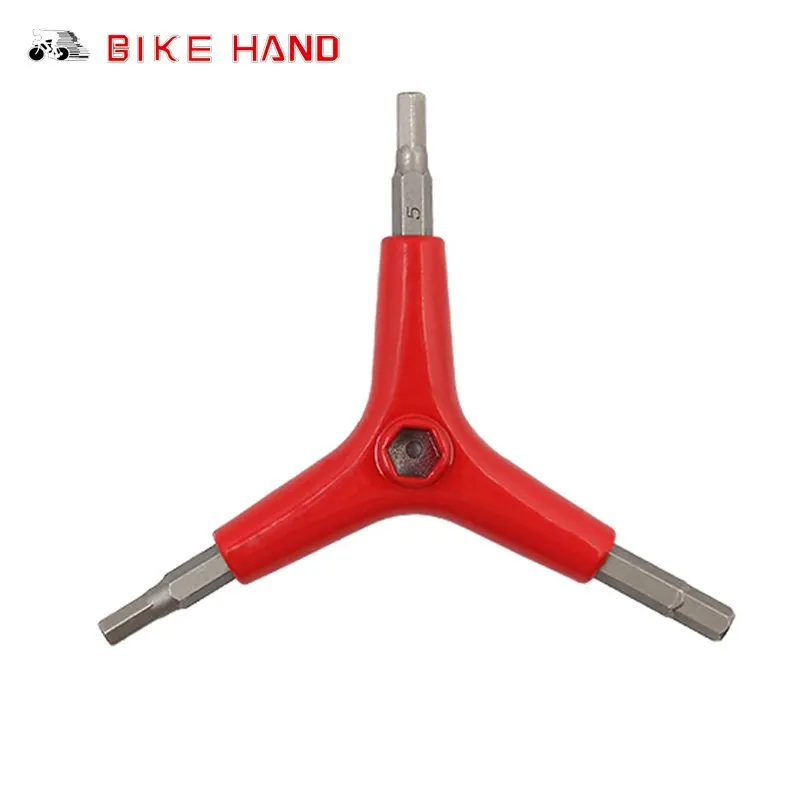 

BIKEHAND Triangle Hexagon Tool 4/5/6 Allen Wrench 8/10 Outer Hexagon Sleeves Bicycle Repair Truck Combination Wrench YC-356Y