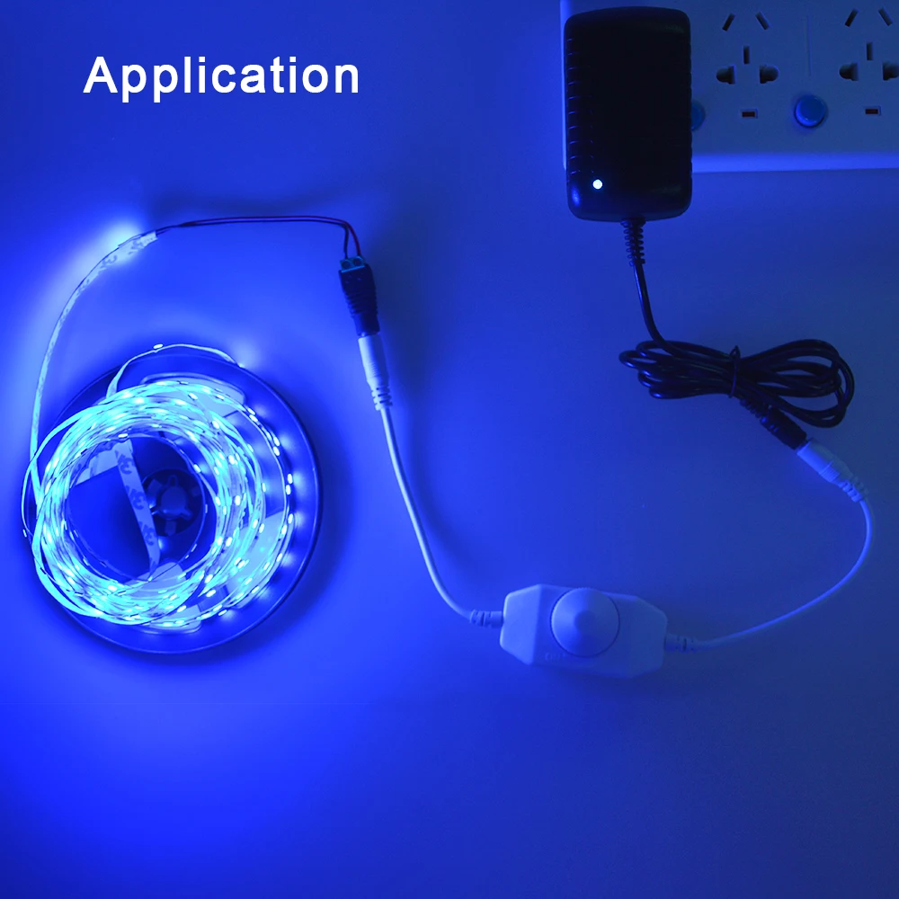 DC12V 24V мини переключатель яркости LED диммер контроллер для 3528 5050 5630 одноцветная