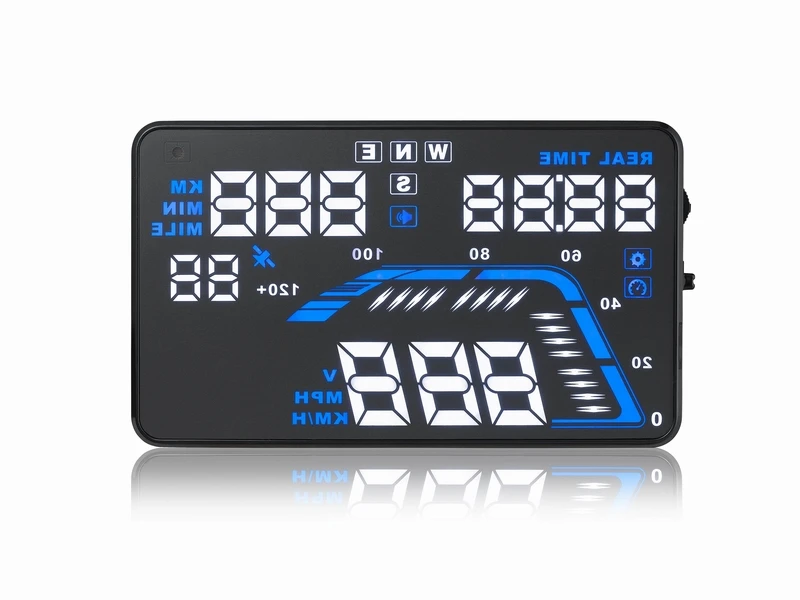 Универсальный Q7hud HD Автомобильный GPS Спидометр Head Up Дисплей 5.5 &quotHUD автомобиля Obd2