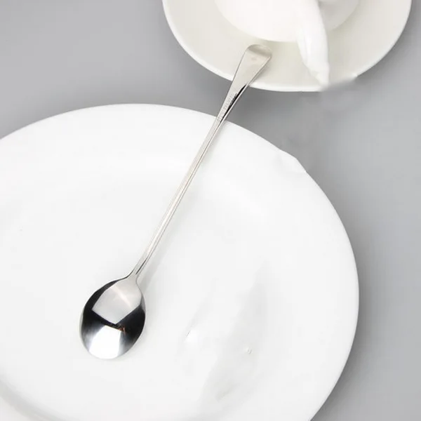 Новая ложка для приправ из нержавеющей стали длинная чайная десертный напиток
